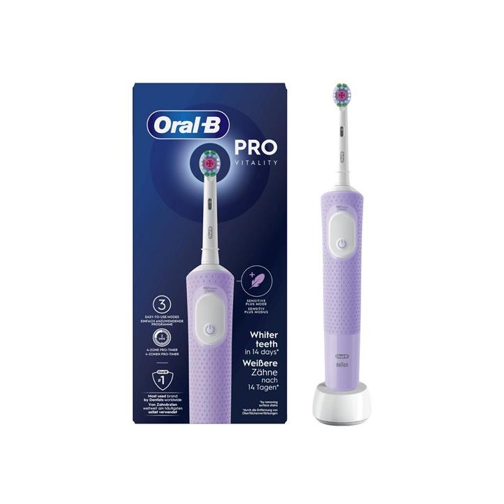 Braun Oral-B Cepillo Vitality Pro con 3 Modos de Limpieza Lila (D103.413.3)