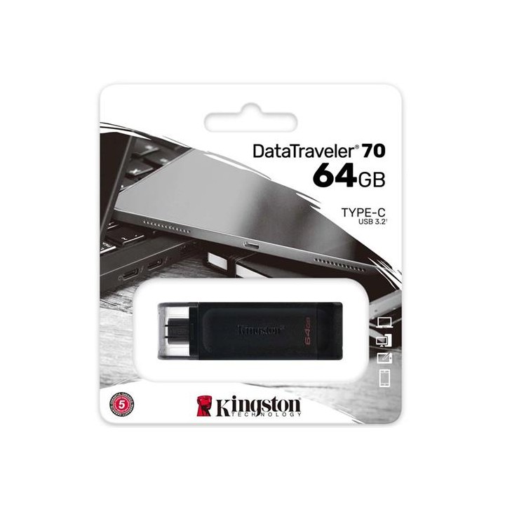 Memoria Usb-C 64Gb 3.2 Kingston Dt70
