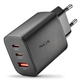 CARGADOR DE PARED NGS ERA GAN 2XUSB-C/USB-A 65W BLACK