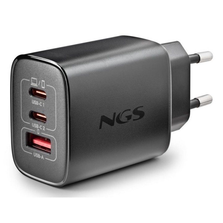 CARGADOR DE PARED NGS ERA GAN 2XUSB-C/USB-A 65W BLACK