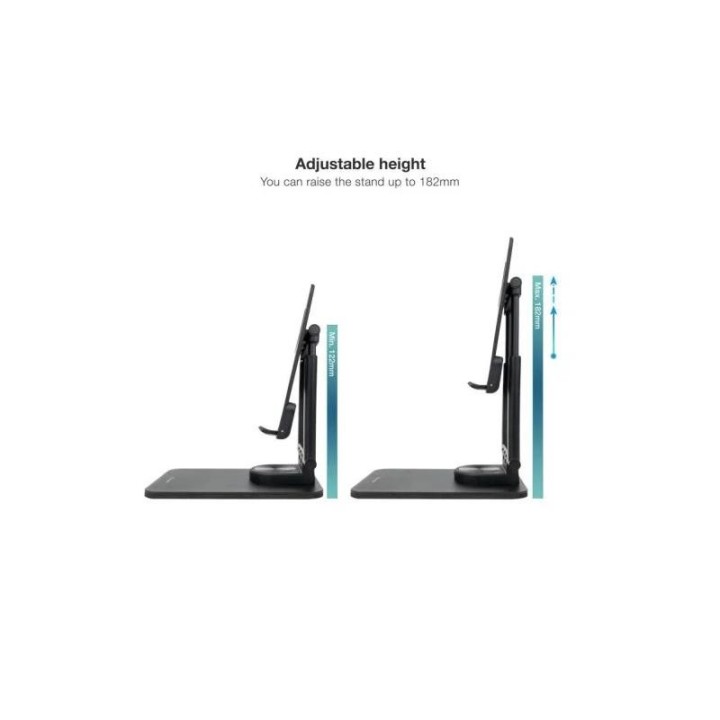 SOPORTE SOBREMESA TOOQ AJUSTABLE PARA SMARTPHONE/TABLET HASTA 13 BLACK