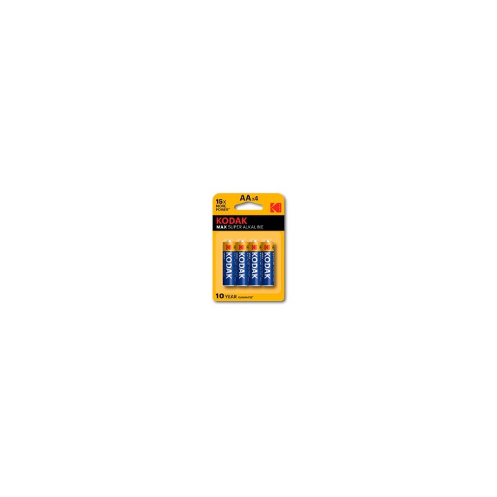 Kodak Max LR6 pilas alcalinas AA blÍ­ster 4u 1.5v 30952867
