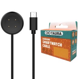 Taura Cargador Magnético Smartwatch Google Pixel 2, USB C Cable 1 Metro