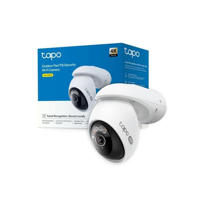 Tp-Link Tapo TC46 Cámara de Vigilancia Exterior 360º 4K Reconocimiento Facial