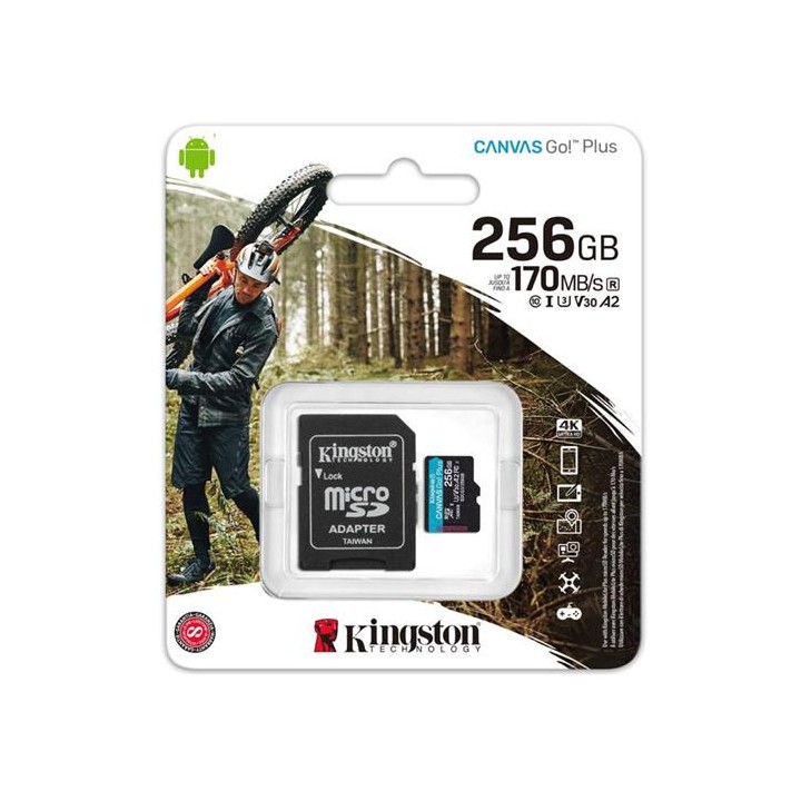 Memoria Micro SDXC 256GB Class 10 Kingston 170MB/S UHS-1