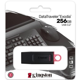 Memoria USB 256GB 3.2 Kingston Datatraveler Exodia