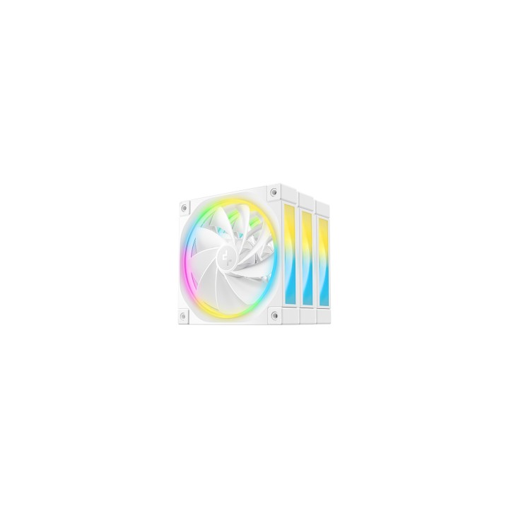 DeepCool FL12R WH-3 IN 1 Carcasa del ordenador Ventilador 12 cm Blanco 3 pieza(s)