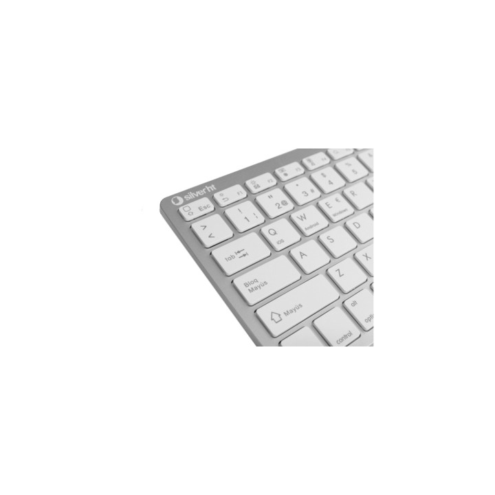 TECLADO SILVERHT BLUETOOTH COLORS EDITION BLANCO 111938640199