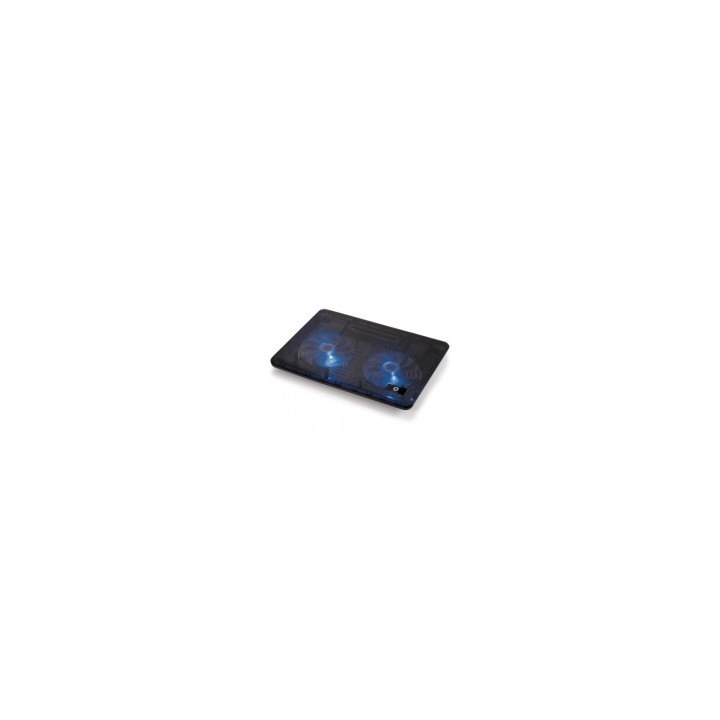 SOPORTE PORTATIL CONCEPTRONIC 2 VENTILADORES 17P NEGRA CNBCOOLPAD2F