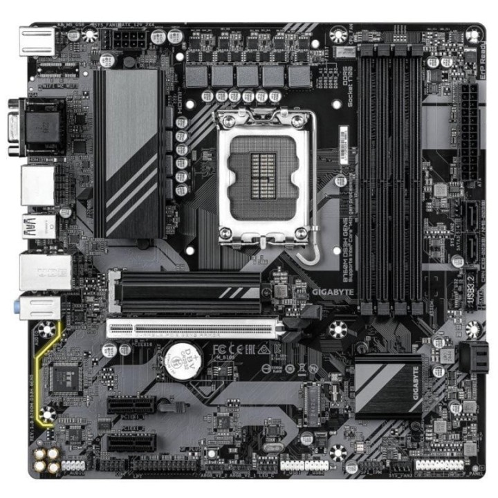 PLACA BASE GIGABYTE GA-B760M-DS3H GEN5 MATX 4XDDR5 VGA + 2XDP + HDMI
