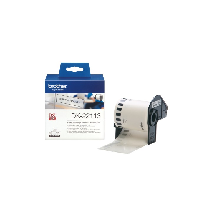 CINTA BROTHER DK22113 PELICULA CONTINUA TRANSPARENTE 62x 5,24mm