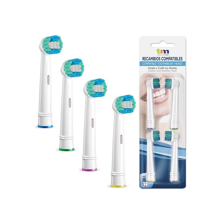 TM 4 Cabezales de Recambio Compatible Oral B (TMBH114)