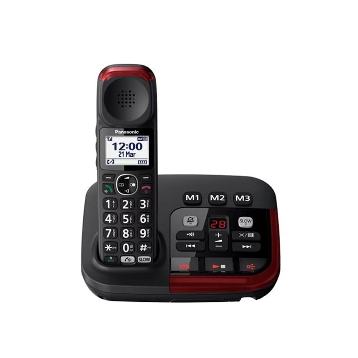 Panasonic KX-TGM420EXB Teléfono Inalámbrico Para Mayores