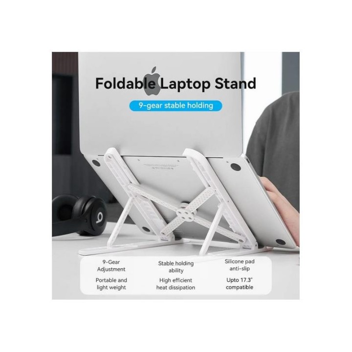 SOPORTE VENTION SOBREMESA PARA NOTEBOOK/TABLET HASTA 17.3 REG.ALTURA WHITE