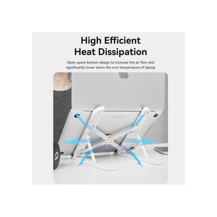 SOPORTE VENTION SOBREMESA PARA NOTEBOOK/TABLET HASTA 17.3 REG.ALTURA WHITE