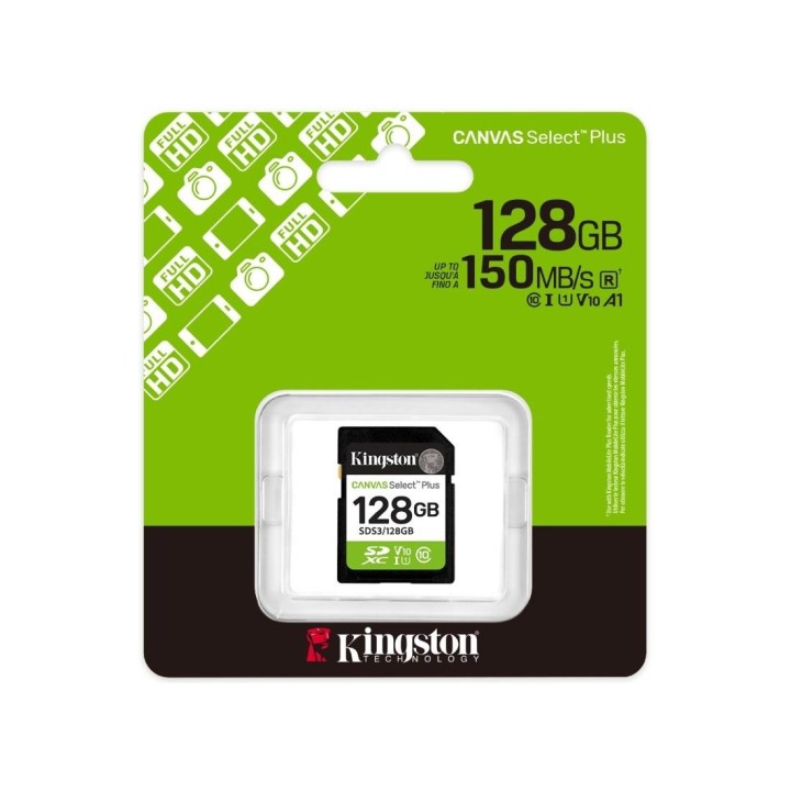 Memoria SDXC 128GB Kingston 150MB/s SDS3/128GB