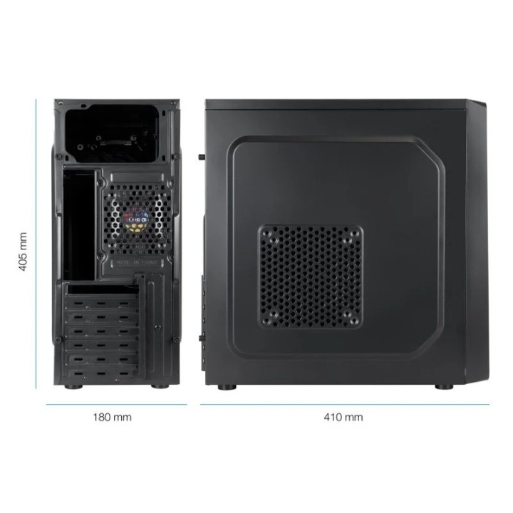 CAJA ORDENADOR TOOQ ATX USB 3.0 BLACK ( SIN FUENTE )