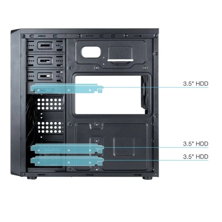 CAJA ORDENADOR TOOQ ATX USB 3.0 BLACK ( SIN FUENTE )