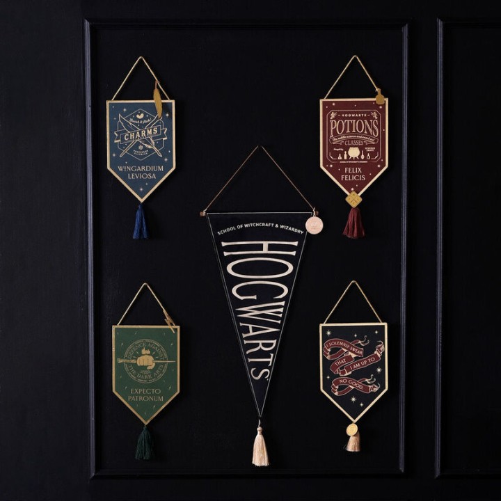 Banderin colgante Hogwarts Harry Potter
