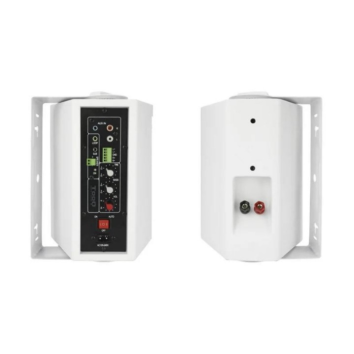 ALTAVOCES DE PARED TOOQ 60W AMPLIFICADOS 180º CONTROL VOLUMEN
