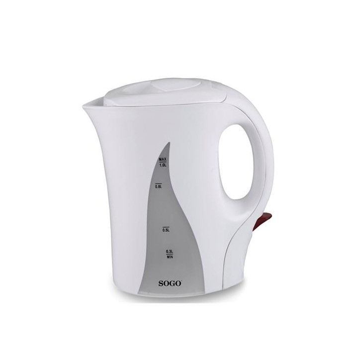 Sogo Hervidor de Agua Plástico 1.0L 1100W (KET-SS-5740)
