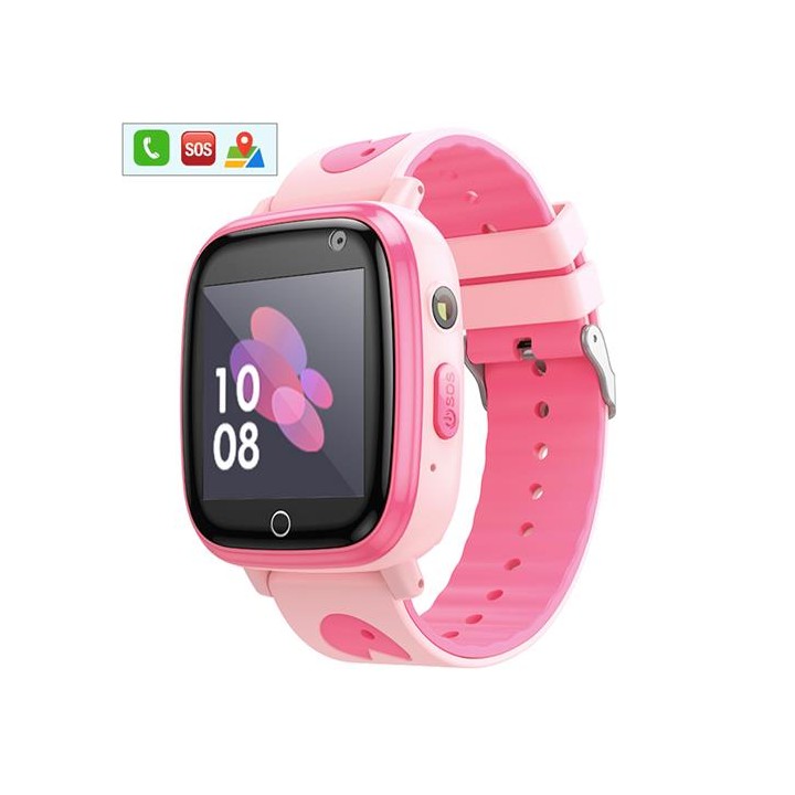 Hoco Y100 2G Children SmartWatch para Niños con llamadas Bluetooth Rosa
