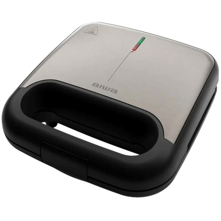 Aiwa ASM-750 Sandwichera 750W Sandwich, Grill y Gofre Acero Antihuellas