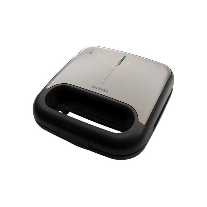 Aiwa ASM-750 Sandwichera 750W Sandwich, Grill y Gofre Acero Antihuellas