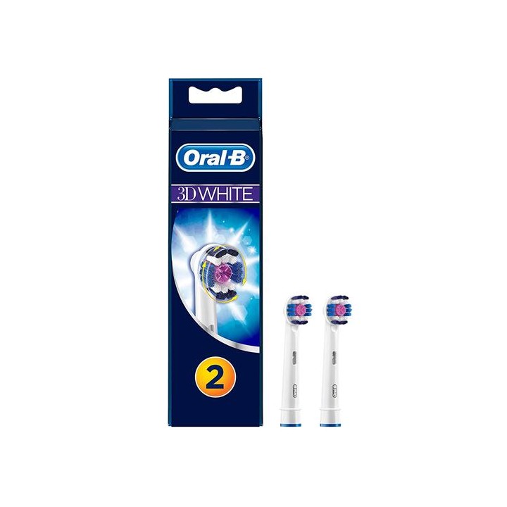 Braun Oral-B 2 Cabezales de Recambio 3D White (EB18PRB-2)