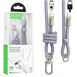 Hoco GH7 Colgante para Móvil con Cable USB-C a Lightning 1.8m Denim Blue