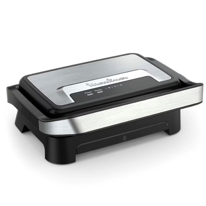 Moulinex GI270D10 Parrilla Eléctrica 1000W Inox-Negro