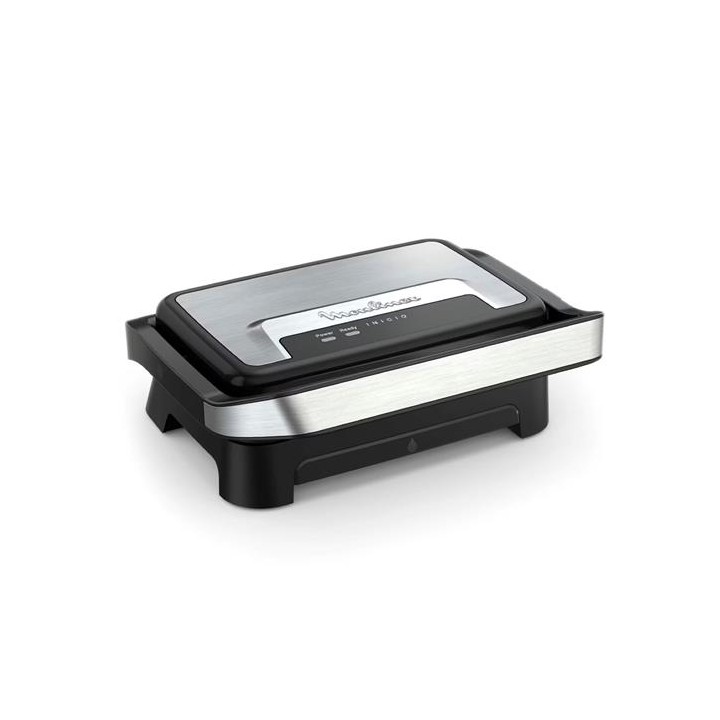 Moulinex GI270D10 Parrilla Eléctrica 1000W Inox-Negro