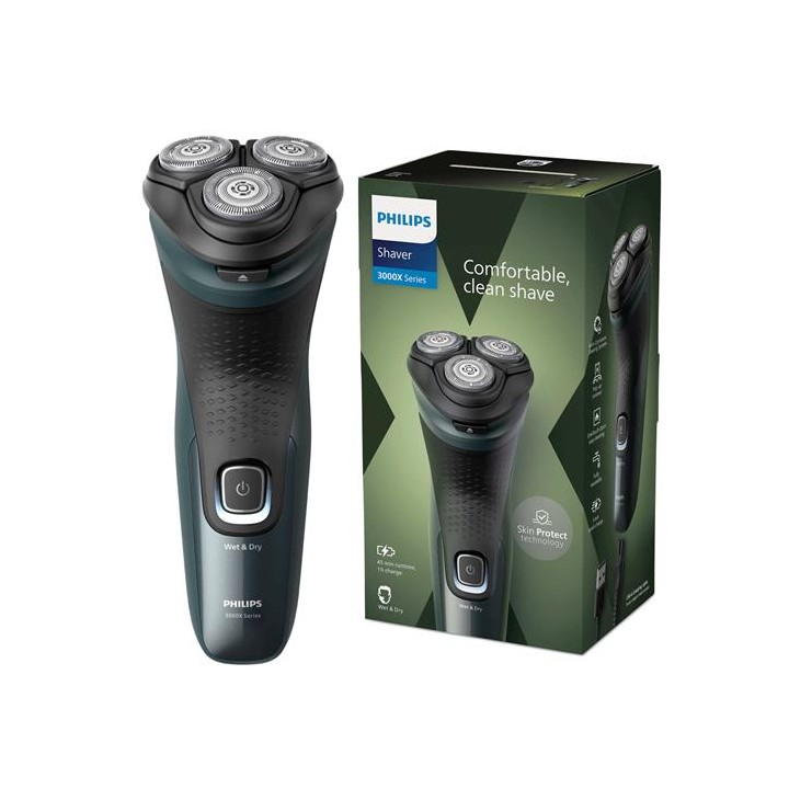 Philips Afeitadora X3052 Seco y Húmedo Recargable y Cortapatillas