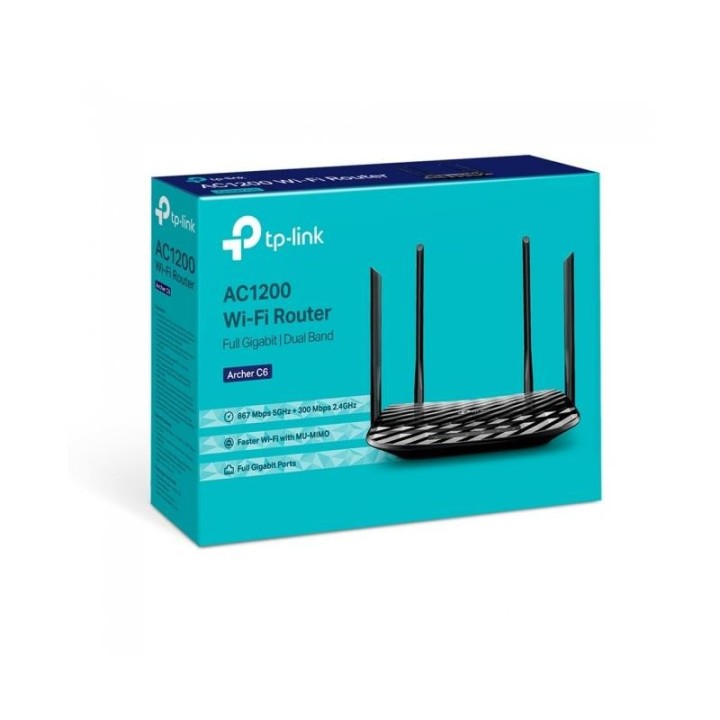 WIRELESS N ROUTER TP-LINK ARCHER C6 DUAL BAND AC1200