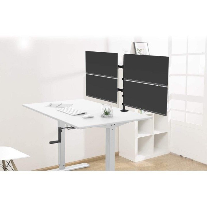 SOPORTE DE MESA TV/MONITOR EWENT EW1514 10-32 4 BRAZOS BLACK