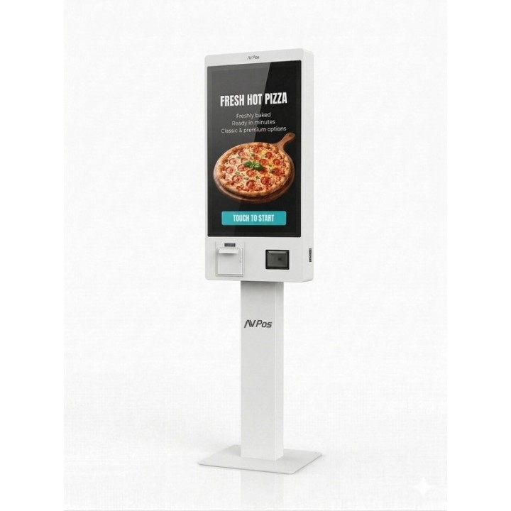 KIOSKO AUTOSERVICIO AVPOS SUELO 27 I5 10TH/8G/256G/WIFI/PRINTER/2D/W11P WH