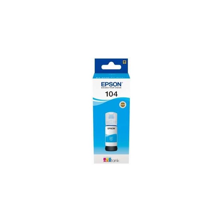 TINTA EPSON BOTE 104 CYAN ECOTANK BOTTLE C13T00P240