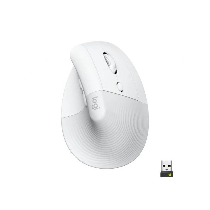 RATON LOGITECH LIFT VERTICAL WIRELESS ERGONOMIC 4000DPI 6 BOTONES WHITE