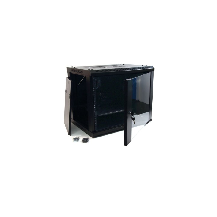 ARMARIO RACK 12U 60X45 CON TERMOSTATO 2 VENTILADORES 1 BANDEJA