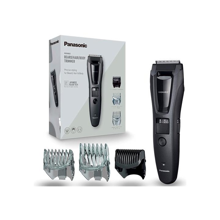 Panasonic ER-GB62-H503 Barbero 3 Peines Negro