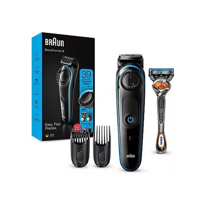 Braun BT3240 Recortadora de Barba Recargable + Gillette Fusión ProGlide