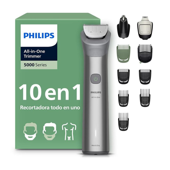 Philips MG5921/15 Recortadora Multifunción 10-1 con Batería de Litio