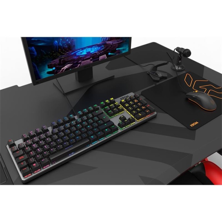 TECLADO GAMING KROM KERNEL MECANICO USB RGB RETROILUMINADO