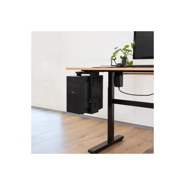 SOPORTE DE ESCRITORIO/PARED TOOQ PARA CPU 10KG BLACK