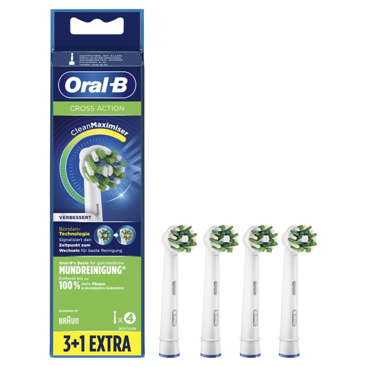 Braun Oral-B EB50-4/WE Cross Action 4 Und Cabezales de Recambio