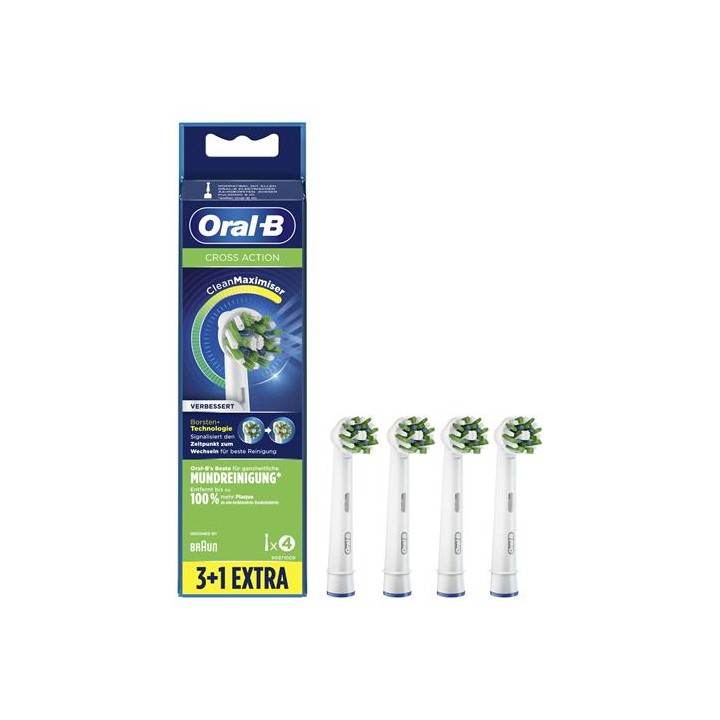 Braun Oral-B EB50-4/WE Cross Action 4 Und Cabezales de Recambio