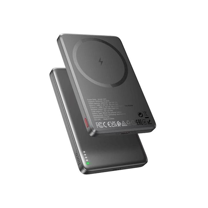 Powerbank Hoco Q26 Magsafe PD20W 5.000 mAh Metal Gray