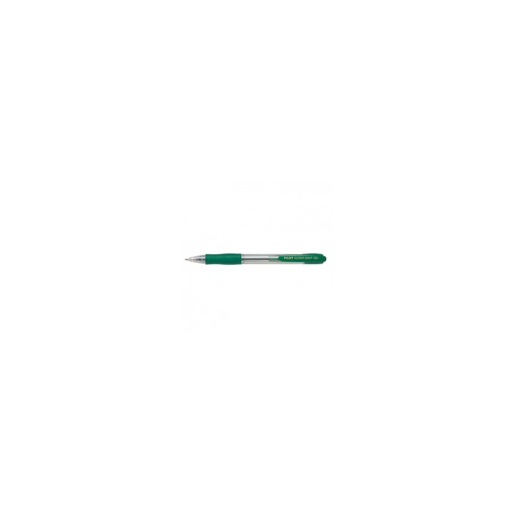 BOLIGRAFO RETRACTIL PILOT PUNTA 1MM SUPER GRIP VERDE BG-GPM-VER