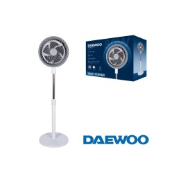 Daewoo DW9001 Ventilador Pie High Speed 80W 10" 25Cm Blanco