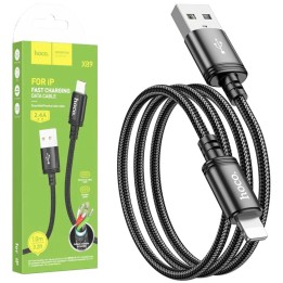 Cable Usb-A a Lightning 2.4A 1 metro Hoco X89 Negro